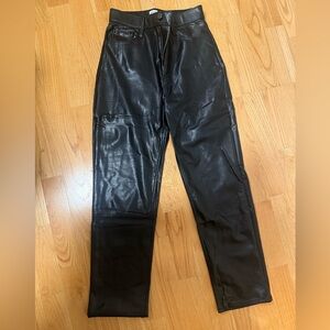 Abercrombie faux leather pants